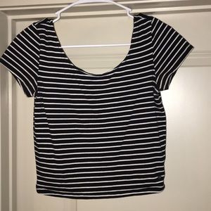 Striped crop top